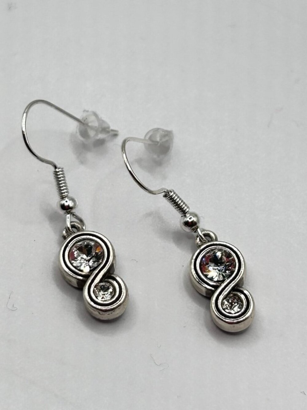 Brighton Infinity french wire custom earrings NWOT